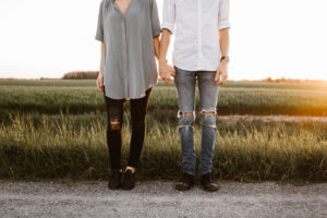 holding hands