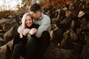niagara beach engagement session