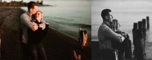 niagara beach engagement session
