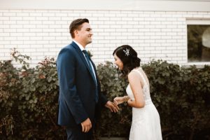 first look niagara wedding